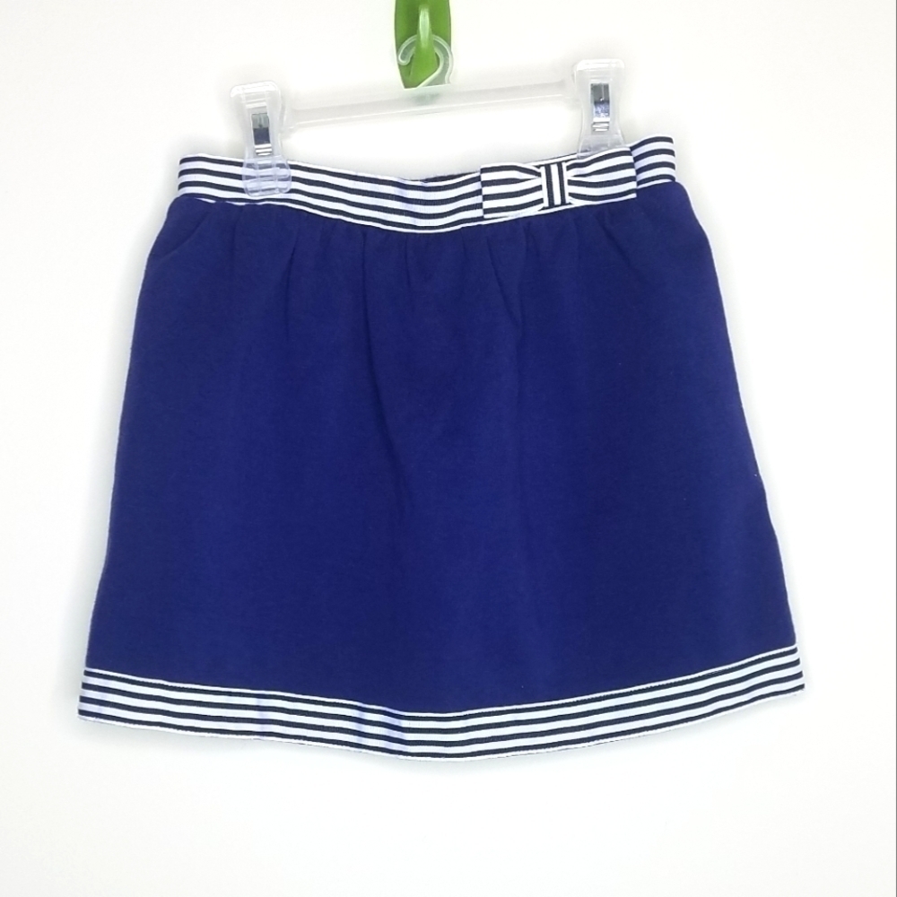 Janie and Jack Navy Bow Skirt 4